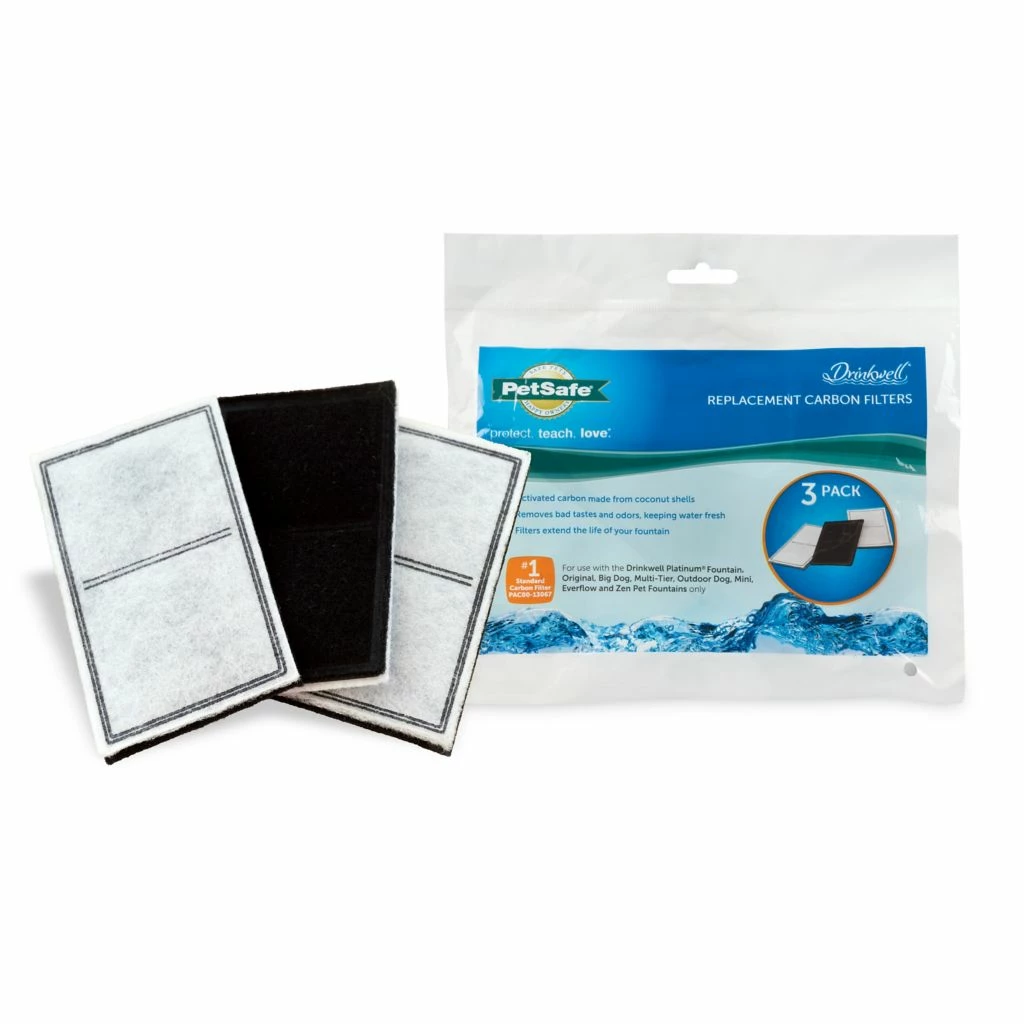 PetSafe Drinkwell Pet Drinking Fountain Replacement Carbon Filters, 3 pk. 3 PetSafe Drinkwell Pet Drinking Fountain Replacement Carbon Filters, 3 pk.