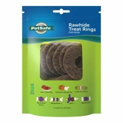 PetSafe Busy Buddy Rawhide Treat Ring Refills, Original Rawhide, Large -PetSafe Store 1039175 A6