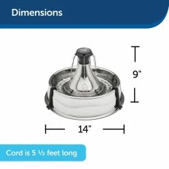 PetSafe Drinkwell Dishwasher Safe Stainless Steel Multi-Pet Pet Fountain -PetSafe Store 1052854 A5