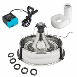 PetSafe Drinkwell Dishwasher Safe Stainless Steel Multi-Pet Pet Fountain -PetSafe Store 1052854 A6