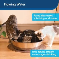 PetSafe Drinkwell Zen Stainless Steel Dog and Cat Water Fountain, 128 oz. -PetSafe Store 1136877 A3