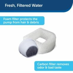 PetSafe Drinkwell Ceramic Pagoda Dog and Cat Water Fountain, 70 oz. -PetSafe Store 1136884 A2