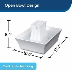 PetSafe Drinkwell Ceramic Pagoda Dog and Cat Water Fountain, 70 oz. -PetSafe Store 1136884 A5