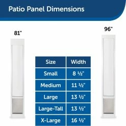 PetSafe Freedom Aluminum Patio Panel Sliding Glass Pet Door -PetSafe Store 1181954 A6
