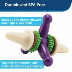 PetSafe Busy Buddy Dental Health Jack Dog Chew Toy, Large 12 PetSafe Busy Buddy Dental Health Jack Dog Chew Toy, Large -PetSafe Store 1182360 A2