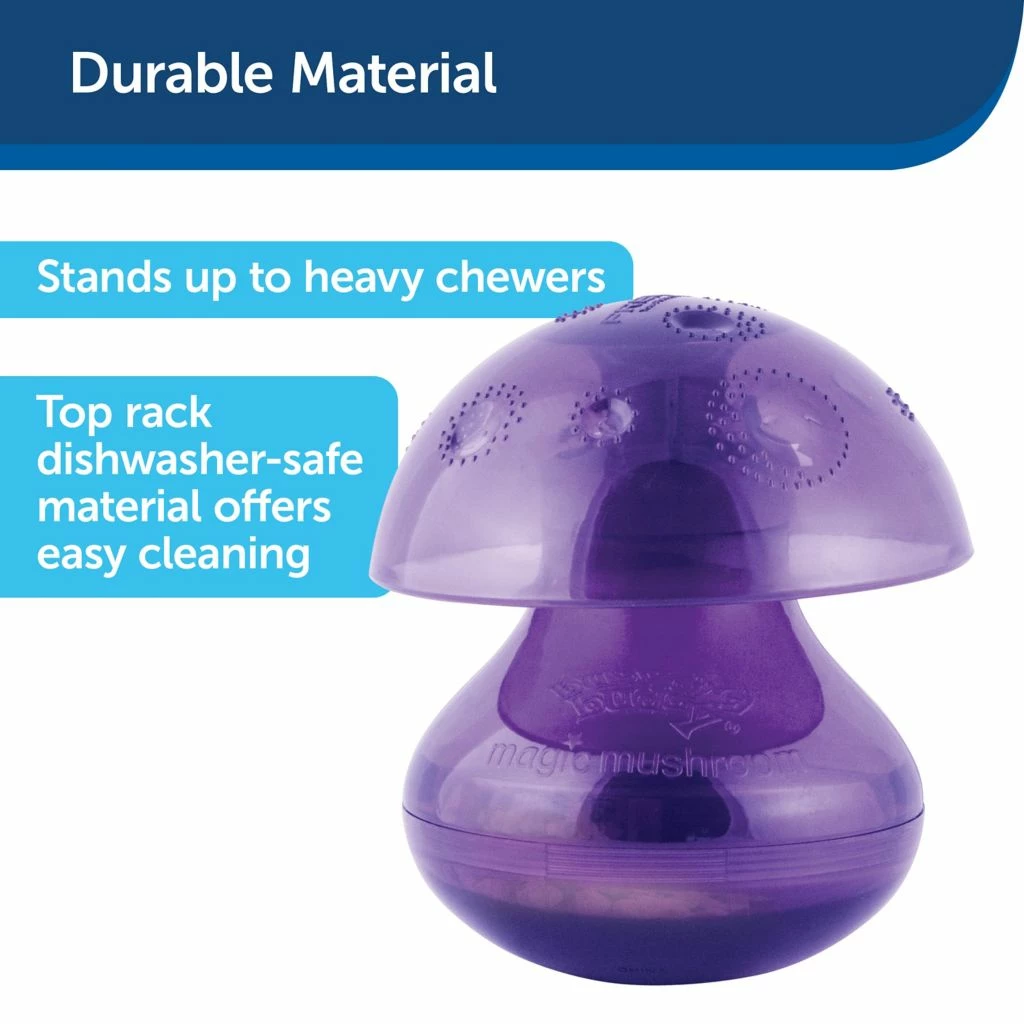 PetSafe Busy Buddy Magic Mushroom Dog Chew Toy 7 PetSafe Busy Buddy Magic Mushroom Dog Chew Toy - Image 5