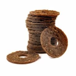 PetSafe Busy Buddy Peanut Butter Flavor Rawhide Dog Chew Treat Ring Refills, Large -PetSafe Store 1182408 A6