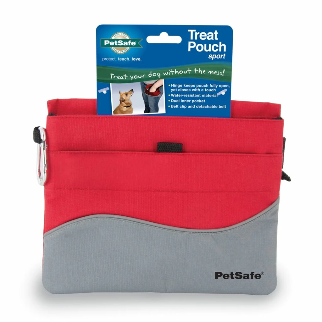 PetSafe Sport Pet Treat Pouch, 7.5 in. x 6.5 in., Red 3 PetSafe Sport Pet Treat Pouch, 7.5 in. x 6.5 in., Red