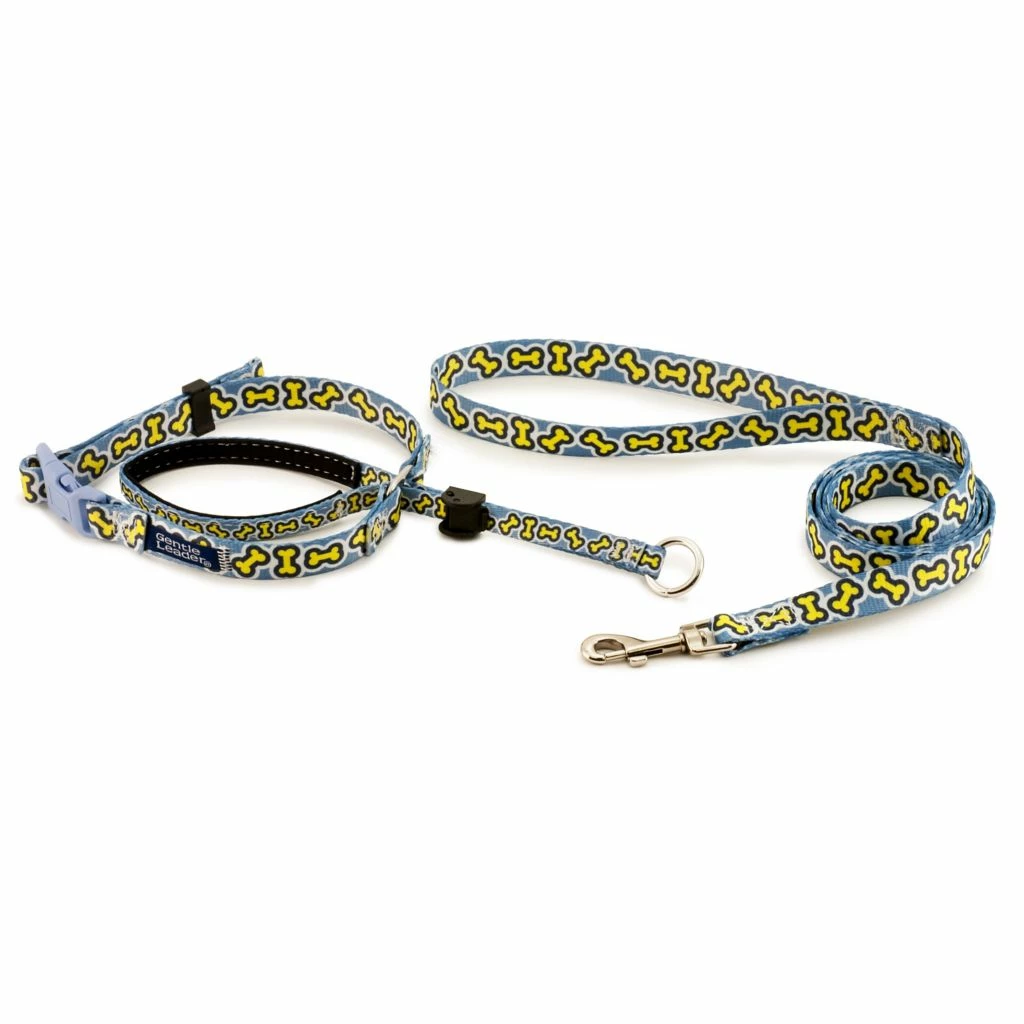 PetSafe Gentle Leader Chic Designer Headcollar and Leash, Bonez 4 PetSafe Gentle Leader Chic Designer Headcollar and Leash, Bonez - Image 2