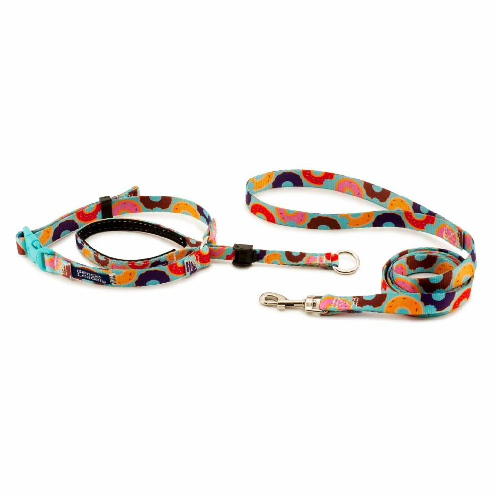 PetSafe Gentle Leader Chic Designer Headcollar & Leash, Donuts 4 PetSafe Gentle Leader Chic Designer Headcollar & Leash, Donuts - Image 2