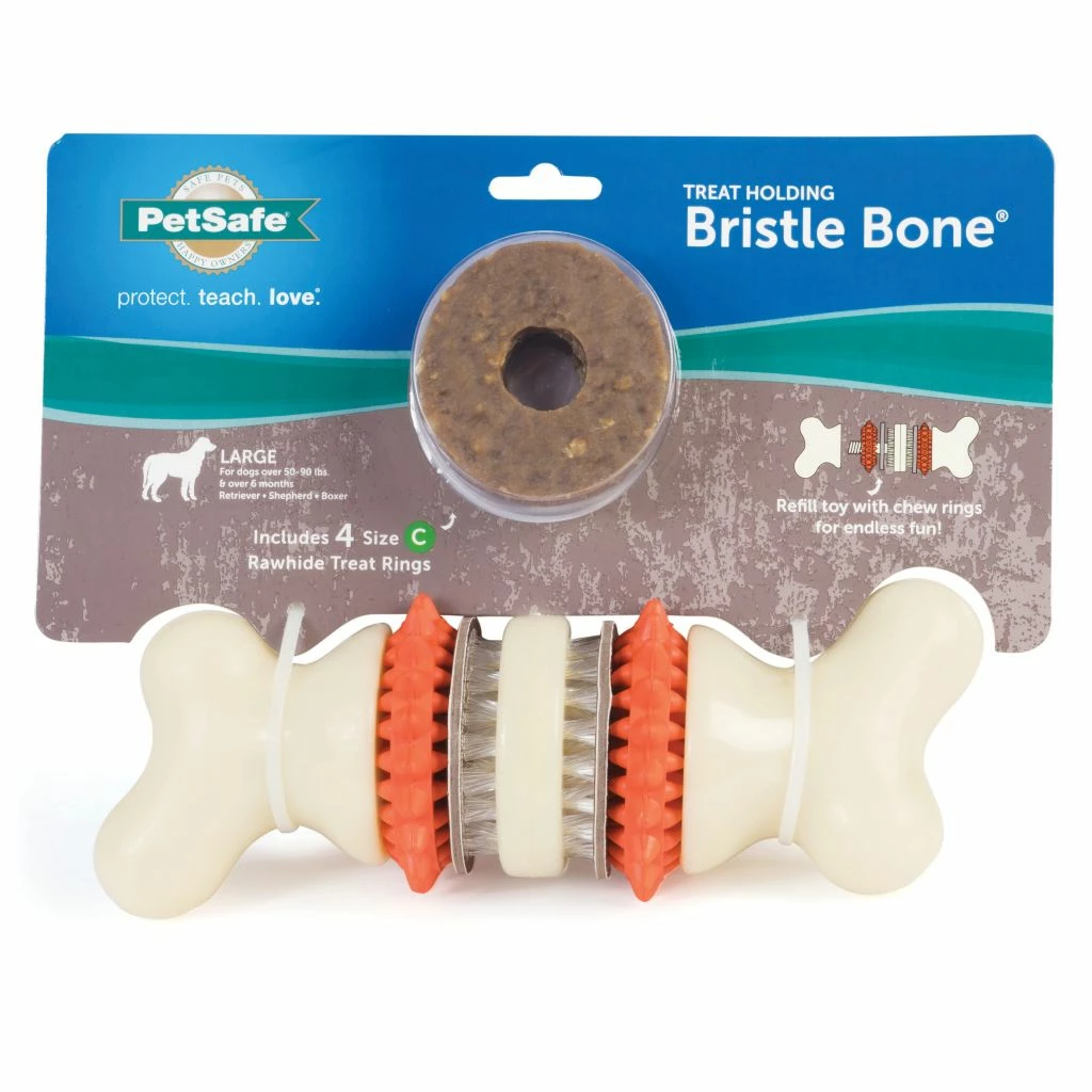 PetSafe Sportsmen Bristle Bone Dog Chew Toy, Large 3 PetSafe Sportsmen Bristle Bone Dog Chew Toy, Large