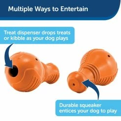 PetSafe Sportsmen Booya Squeak 'N Treat Dog Chew Toy, Medium -PetSafe Store 1258820 A2