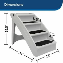 PetSafe CozyUp Folding Pet Steps, 24 in. x 16 in. x 20 in., 150 lb. Capacity -PetSafe Store 1592218 A5