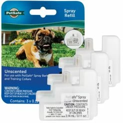 PetSafe Bark Control Dog Collar Spray Refill, Unscented Cartridges, 3 pk.