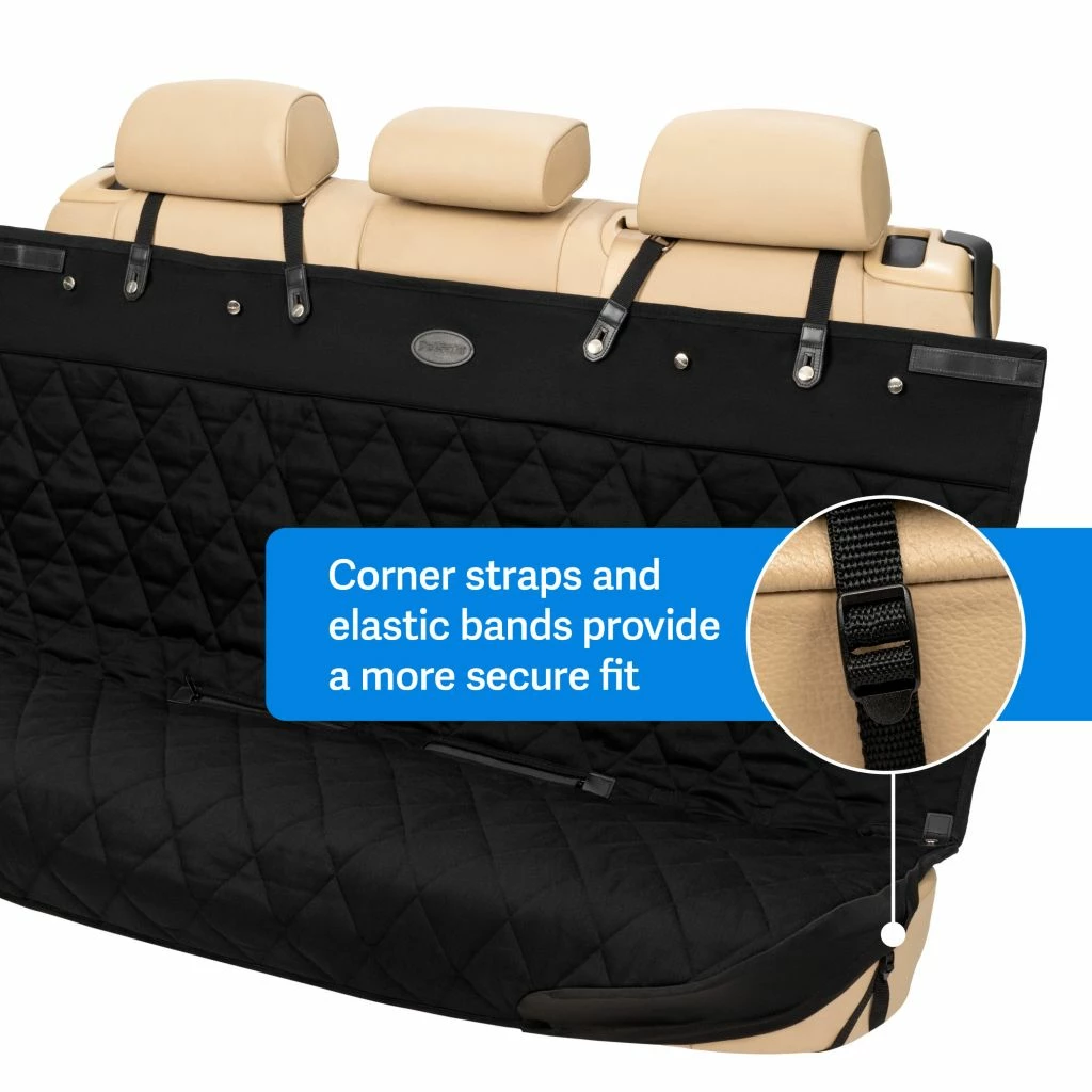 PetSafe Happy Ride Quilted Bench Seat Cover, Black 6 PetSafe Happy Ride Quilted Bench Seat Cover, Black - Image 4