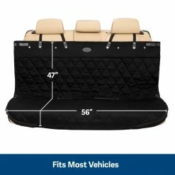 PetSafe Happy Ride Quilted Bench Seat Cover, Black 16 PetSafe Happy Ride Quilted Bench Seat Cover, Black -PetSafe Store 1923044 A5