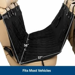 PetSafe Happy Ride Quilted Hammock Seat Cover, Black -PetSafe Store 1923045 A5